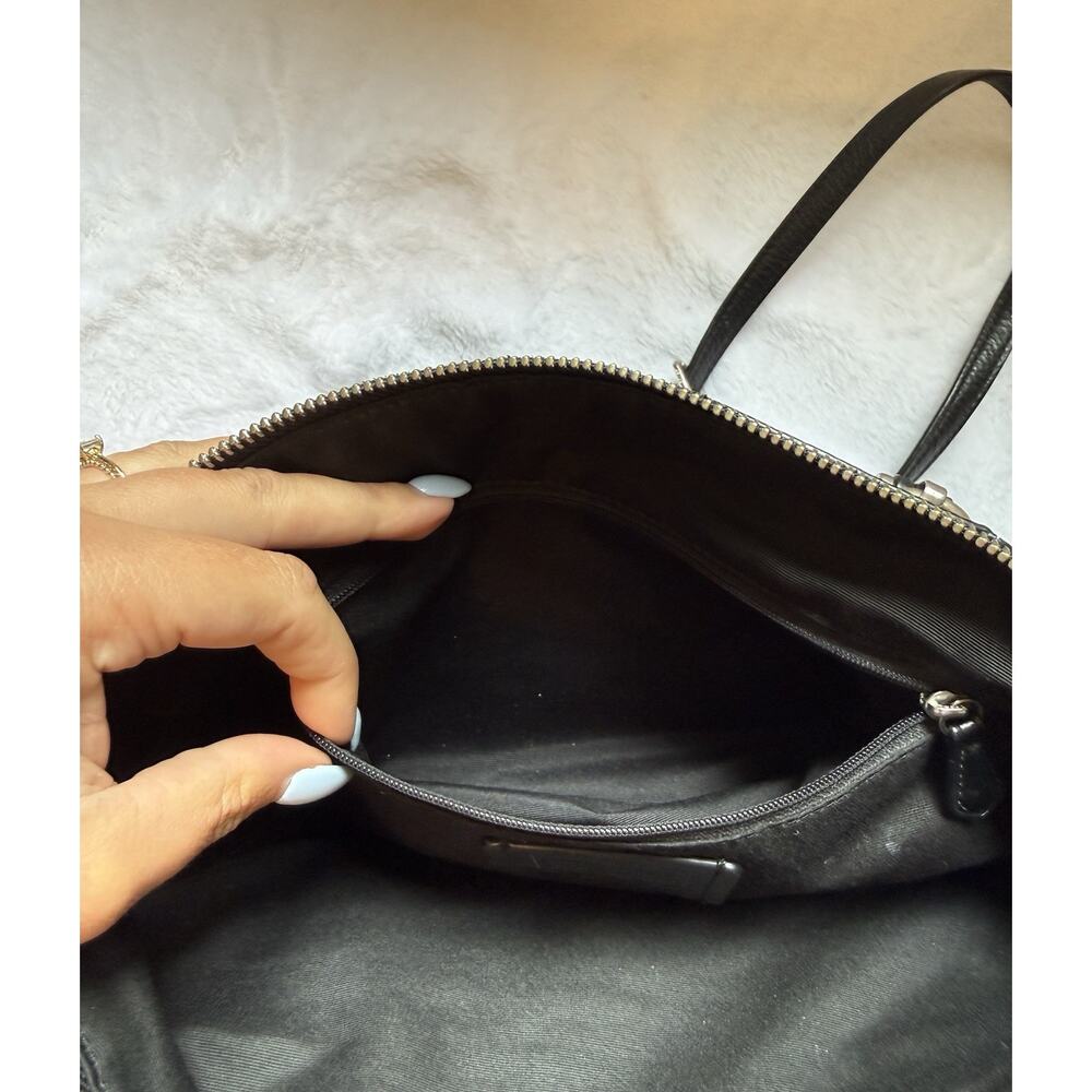 Coach L2054-79997 Black Pebbled Leather Tote Crossbody Shoulder Bag - Picture 5 of 9